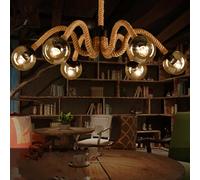 LXYST Prinsure de American Style Vintage Light pour Le décor Industriel du Grenier (6 lumières)