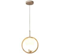 LXYST Rustic Farmhouse with Fabric Shade 3-Light Cluster Bird Lighting Kitchen Island Blackd Round Vintage Chandelier for Dining Room Table Bedroom Restaurant