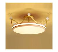 LXYST Semi-Recessed Round Creative Crown Modeling Lamp LED Dimmable Lighting for Bedroom Hallway Entryway Kitchen Ceiling Lamps/Rosa/19.7In(White Light)