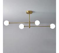 LXYST Sputnik Chandelier Brass Decorative Pendant for Living Room Bedroom Dining Room - Stylish Home Décor