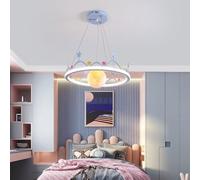 LXYST Star Crown Lampe Suspendue Boys and Girls's Minimalist Bedroom Room 60W Pendant Light, Plafond Chandelier