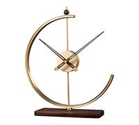 LXYST Table Pure Copper Light Luxury Tabletop Clock Nordic Household Desk Desktop Salon Ornements Horloge de Bureau