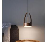 LXYST Vintage Industry Brown Dining Table Small Light Mid Century Restaurant Hanging Lamp Nordic Creativity Personality Bar Counter Chandelier for Living Room Bedroom Cafe