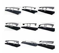 LXYTT Aileron Arrière en Plastique Et Fibre De Carbone for Voiture Télécommandée À L'échelle 1/10, Noir(HY00456)