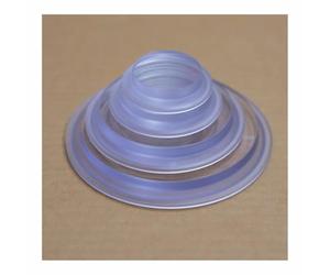 LXYTT Bouchon Transparent Tri Clamp, 1,5"/2"/3"/4" TC Tri Clover, Embout Transparent, Voyant en Polycarbonate, 1 Pièce(2TC)