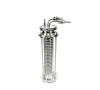 LXYTT Condensers, 3" OD91mmTri-clamp Distiller Cooling Coil with 3" Sight Glass Diopter Reflux, Sanitary Steel 304(Female Thread)