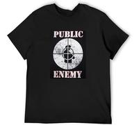 Lxytx Public Enemy Hip Hop Rap Group T Shirt Graphic Unisex Black XXL