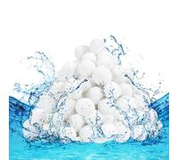 LXYYDS Boules de Filtre de Piscine, 1000g Balle Filtrante Piscine Peut Remplacer 36kg Sable Filtrant, Réutilisables Balles Filtrantes de Piscine, pour système de Filtration d'aquarium de Piscine