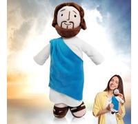 LXYYDS Peluche Jésus, 32 cm, doudou Je-sus, peluche Je-sus Christ, poupée JES-us, poupée Jésus, cadeau de Noël et de Pâques