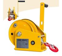 LXYYSG Treuil Manuel Robuste, Treuil de Halage Autofreiné Multifonction La Coque en Acier Protège Le Cliquet Interne, Treuil Main pour Remorques de Bateau Camions Auto