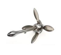 LXZNRQU Ancre en Acier Inoxydable de 3,2 kg adaptée aux Bateaux pneumatiques, aux chaloupes, aux Petits Bateaux, aux radeaux et aux Bateaux de pêche