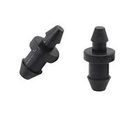 LXZSMH Connecteur de Tuyau 3 mm et 4 mm - Bouchon d'extrémité de Tuyau d'irrigation de Jardin - Outils de Fermeture de Joint d'eau - Connecteur en Plastique - 50 pièces (Couleur : Noir)