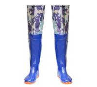 LXZSMH Cuissardes Camouflage Bleues, Robustes et adaptées à la morphologie du Pied, idéales for la pêche, l'agriculture, Le Jardinage et Le Sable.(10.5)