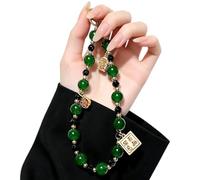 LY&SASIF Breloque de téléphone rétro colorée avec pendentif en forme de fleur, chaîne Feng Shui pour téléphone portable, niche et beau porte-clés pendentif de sac de luxe Bling diamant pailleté cordon