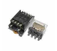 LY4NJ HH64P DPDT Miniature Bobine Généralélectromagnétique Relais Intermédiaire Commutateur Avec Socle AC 220V DC 12V 24V 1 Pcs(DC 12V)