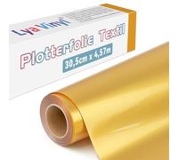 Lya Vinyl 30,5 x 457,5cm Thermocollant pour Cricut, Vinyle Thermocollant argent métallique pour Cricut, Silhouette Cameo, Flex Thermocollant pour DIY Tissu, Vêtements, Sacs