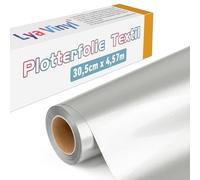 Lya Vinyl 30,5 x 457,5cm Thermocollant pour Cricut, Vinyle Thermocollant or métallique pour Cricut, Silhouette Cameo, Flex Thermocollant pour DIY Tissu, Vêtements, Sacs