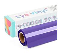 Lya Vinyl 30.5cm x 3,05m Vinyle Thermocollant, Rouleau de Vinyle Thermocollant Pourpre pour Cricut, Silhouette Cameo, Flex Thermocollant Pourpre pour DIY Tissu, Vêtements, Sacs