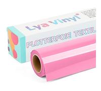 Lya Vinyl 30.5cm x 3,05m Vinyle Thermocollant, Rouleau de Vinyle Thermocollant Rose pour Cricut, Silhouette Cameo, Flex Thermocollant Rose pour DIY Tissu, Vêtements, Sacs