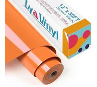 Lya Vinyl de Transfert Thermique en Vinyle 30,5 cm x 9,1 m Orange thermocollant sur Rouleau de Vinyle pour Cricut, Silhouette Cameo, Premium HTV pour Bricolage de vêtements, Sacs, Chaussures et autr