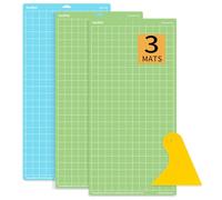 Lya Vinyl Lot de 3 tapis de découpe pour Cricut - 30,5 x 61 cm - Tapis de découpe (2 x StandardGrip, 1 x LightGrip) pour Cricut Explore Air Series, accessoires Cricut, LYA-CRICUTMATS-12 x 24