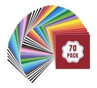 Lya Vinyl Lot de 70 films adhésifs en vinyle, brillants pour traceur, 30,5 cm x 20,5 cm, pour traceur, cadeaux de bricolage, tasse, fenêtre, céramique, plastique