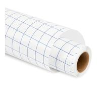 Lya Vinyl - Papier Transfert Adhesif Bleu - 30 x 457cm - Grille pour Cricut, Silhouette Cameo - Décorations de Fête, Gobelets