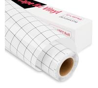 Lya Vinyl Papier Transfert pour Vinyle Adhésif 30 x 457cm pour Cricut, Silhouette Cameo - Décorations de Fête, Gobelets, Fenêtres et Autocollants（Noir）
