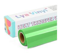 Lya Vinyl - Rouleau de vinyle de transfert thermique HTV pour Cricut, Silhouette Cameo, pour la création de vêtements, sacs et autres produits textiles, 30,5 cm x 3 m, vert
