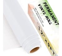 Lya Vinyl Rouleau de vinyle permanent blanc mat, 30,5 cm x 2,7 m pour Cricut, Silhouette Cameo, vinyle blanc pour décoration de fête, autocollants de fenêtre, décoration d'intérieur