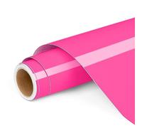 Lya Vinyl Rouleau de vinyle permanent pour Cricut et Silhouette Cameo - 30,5x1,2 m - Rose vif - Pour décoration de fête, fenêtre, décoration d'intérieur