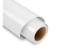 Lya Vinyl Vinyle Adhésif Blanc Brillant, 30 x 152,5 cm vinilo adhesivo permanente pour Cricut, Silhouette Cameo, Vinyle permanent pour Cadeaux de Bricolage, Mug