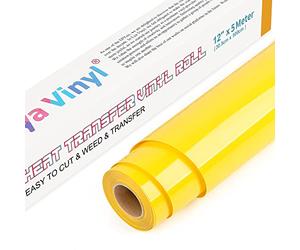 Lya Vinyl Vinyle Thermocollant 30,5 cm × 5 m, flexfolie pour plotter textile, adapté à Silhouette Cameo. Utilisé pour transfert sur textiles, T-shirts, tissus dans projets DIY.