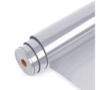 Lya Vinyl Vinyle Thermocollant, 30,5 cm x 600cm, Rouleau de Vinyle à Repasser pour Cricut et Silhouette Cameo, Vinyle HTV Argent pour DIY Tissus, Vêtements, Sacs et Autres Textiles