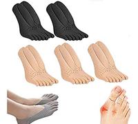 LYAART Chaussette de Santé Anti-Hallux valgus, 2023 Nouveau correcteur d'Hallux valgus pour Femmes et Hommes, Chaussettes à Cinq Doigts Respirantes avec Bout Divisé. (B+ 5 Pairs)