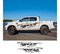 LYABYT 2PCS Off Road Car Style Porte Côté Autocollants Auto Vinyle Carrosserie Décor Décalcomanies Accessoires, pour Ford Ranger Raptor Pickup