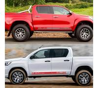 LYABYT Autocollants de Bandes latérales de portière de Voiture, carrosserie de Camion, Course 4x4, Tout-Terrain, décalcomanies décoratives en Vinyle, Accessoires, pour Hilux Toyota