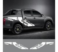 LYABYT Autocollants de ramassage autocollants latéraux de porte de voiture graphiques de camion longue boue adhésif style couverture en vinyle accessoires automobiles, pour Isuzu Dmax D Max