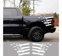 LYABYT Lot de 2 autocollants en vinyle pour porte latérale, design cool, accessoires de tuning de voiture, pour Dodge RAM, pickup, coffre arrière
