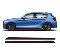 LYABYT Lot de 2 Bandes Autocollantes pour Jupes latérales M Performance Racing, pour BMW Série 1 F20 F21 F40 118i 128i 135i M Sport Accessoires