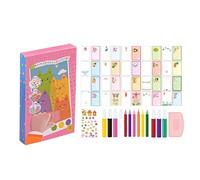 lyanny 35 pièces de peinture à gratter, peinture à gratter arc-en-, raclette magique révélant des images à gratter pour, ensemble de peinture à gratter, cahiers pour