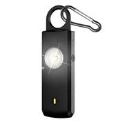 lyanny Alarme de Sécurité | 130dB Sirène Forte Type-C Rechargeable pour Sécurité | Alarme Personnelle Porte-Clés,pour Filles Hommes Étudiants Extérieur Course Camping Voyage Hôtel Nuit