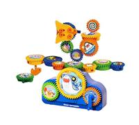 lyanny Bloc Construction À Engrenages | Set Éducatif Ludique Emboîtable,Coffret De Construction en Blocs | pour Garçons Filles Intérieur Dedans Maison Domicile Chambre Salon Jardin