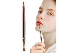 lyanny Brosses à lèvres à double extrémité, pinceau à lèvres pour à lèvres - Dougleur d'applicateur de sourcils à lèvres rétractable - Brosse de bâton à lèvres à l'épreuve des poussières avec des