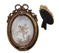 lyanny Cadre photo compact | Accessoire d'intérieur vintage en résine - Cadre mural et de table - Pour chambre à coucher, salon, salle de bain, entrée, bureau, restaurant, ferme, galerie