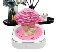 lyanny Calendrier sculpture en papier - Décoration de bureau - Calendrier 3D - Bloc-notes - Pour table de chevet, dortoir, table basse, étudiants, enseignants, adolescents, adultes