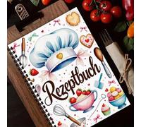 lyanny Carnet de Recettes - Livre de Cuisine Relié pour Pâtisserie Maison - Organisateur Alimentaire Rigide et Accessoires pour Pâtisserie, Plats Végétariens, Salades, Dîners, Desserts, Fêtes et