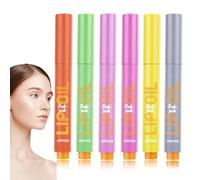 lyanny Cliquez sur le stylo brillant à lèvres, cliquez sur le brillant à lèvres | Rouge à lèvres solide hydratant non collant,Stylo repulpant à lèvres en gelée, brillant à lèvres longue durée, pour