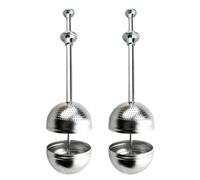 lyanny Filtre À Thé - Acier Inoxydable 2 Pièces Shaker Boule Tamis,Infuseurs Réutilisables pour Thés en Vrac - Pour Café Jus Aliments Maison Bureau Voyage Cuisine Camping Amateurs de Thé