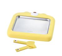 lyanny Machine à Rouleaux de Crème Glacée,Froide Instantanée pour Yaourt Glacé | Poêle À Glace Domestique Outil Non Électrique Manuel Pour La Famille Les Amis Maman Papa Et